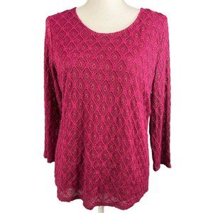 TanJay Long Sleeve Womens Lace Blouse